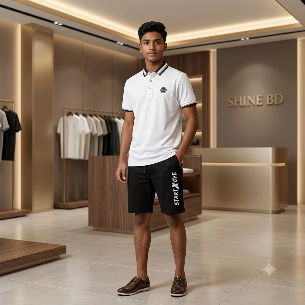 Polo Shirt and Half Pant Combo