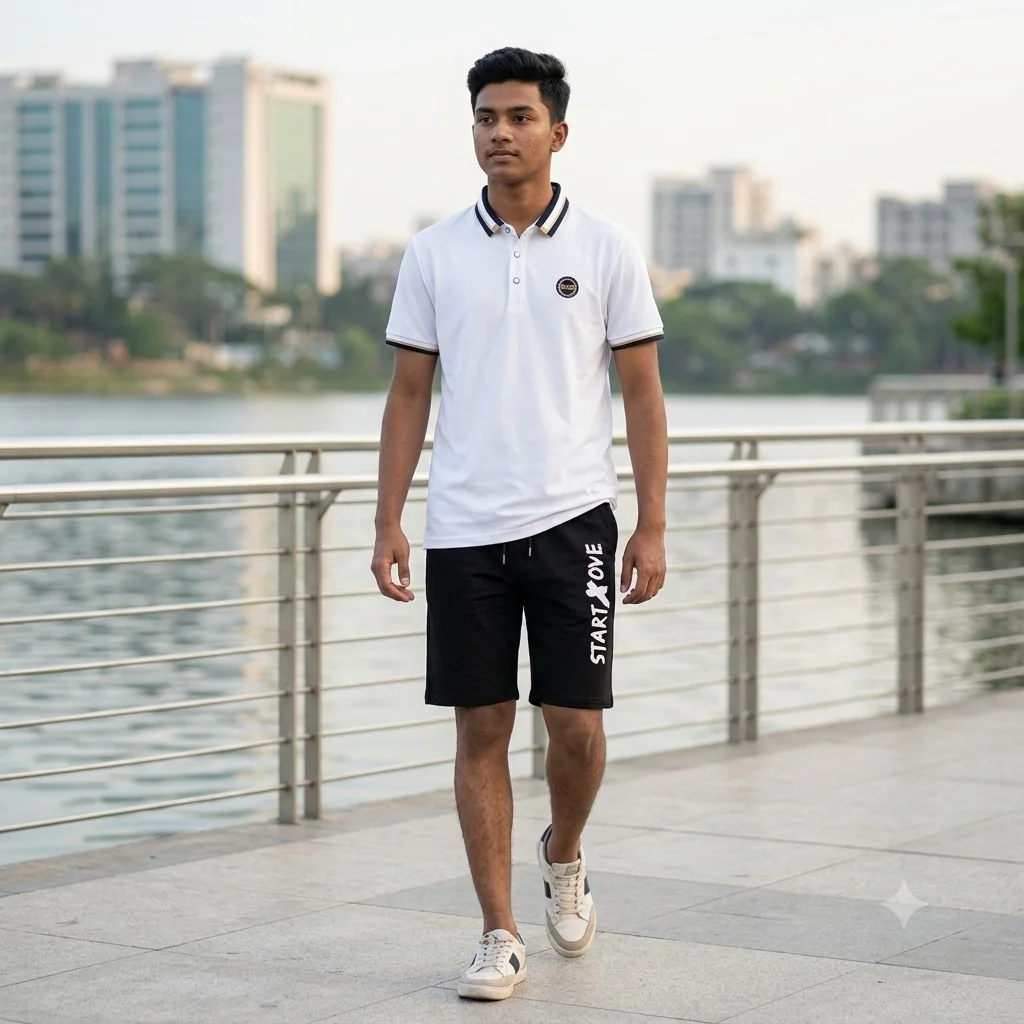 Polo Shirt and Half Pant Combo
