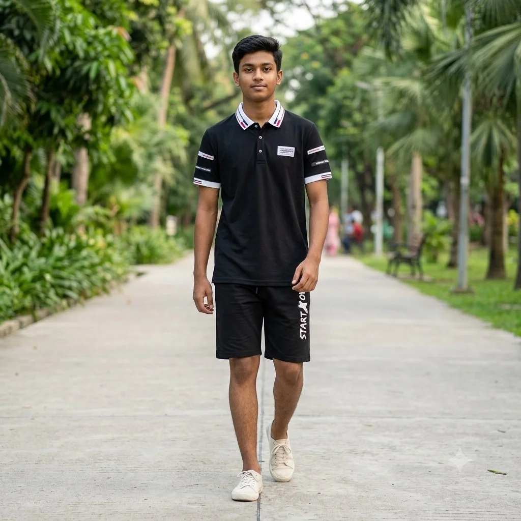 Polo Shirt and Half Pant Combo