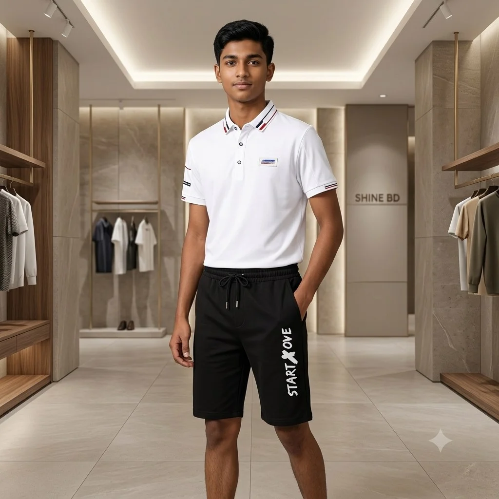 Polo Shirt and Half Pant Combo