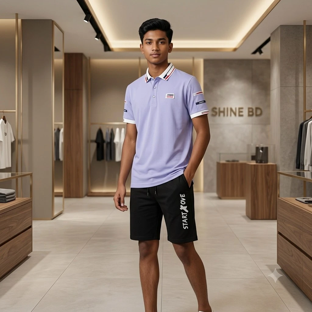 Polo Shirt and Half Pant Combo