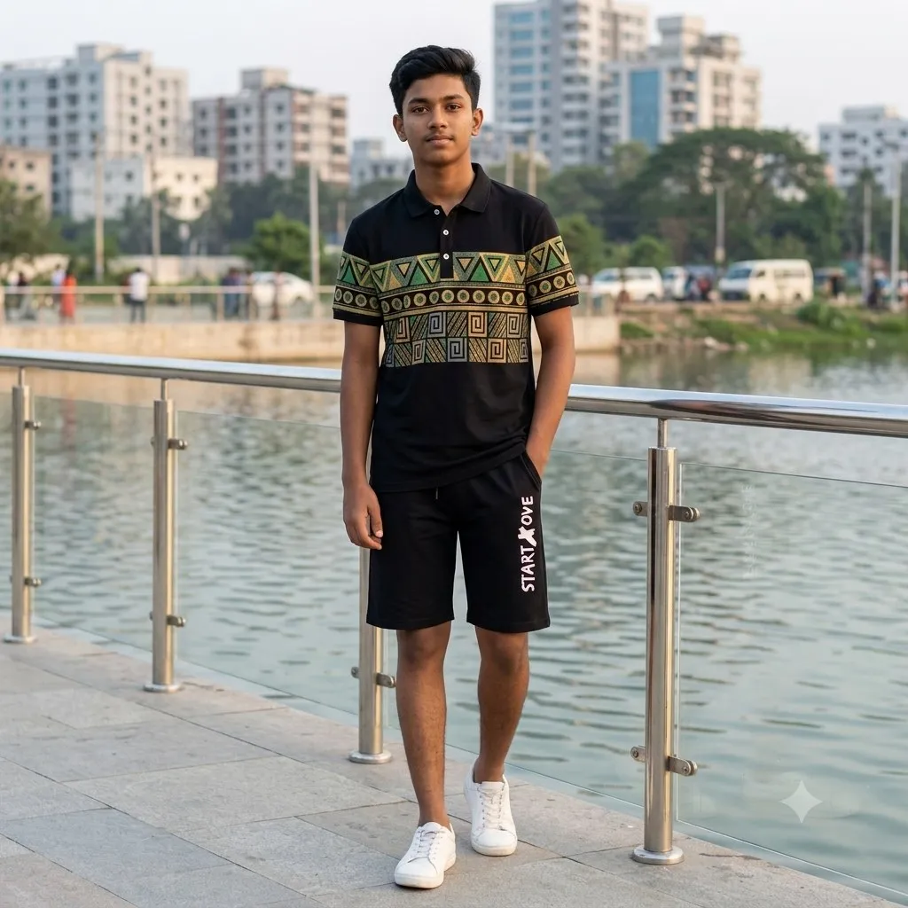 Polo Shirt and Half Pant Combo