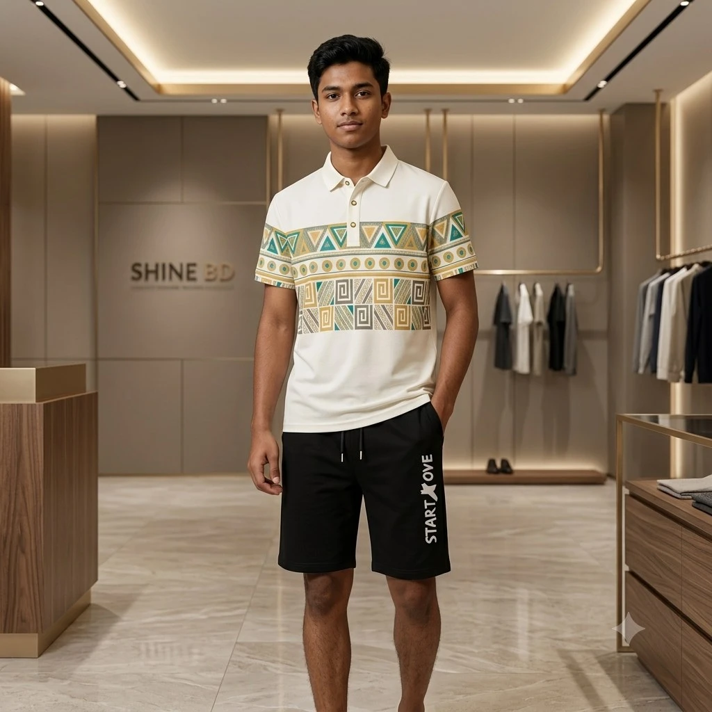 Polo Shirt and Half Pant Combo