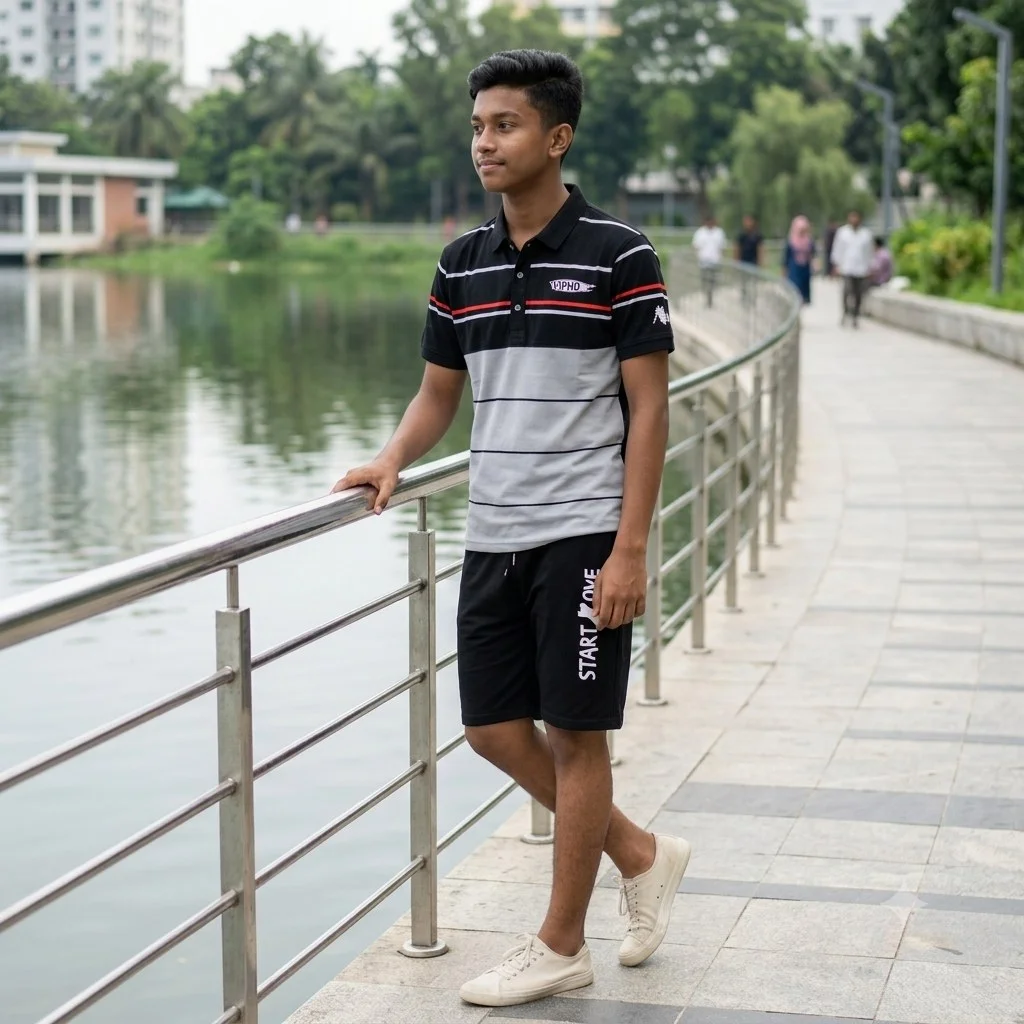 Polo Shirt and Half Pant Combo