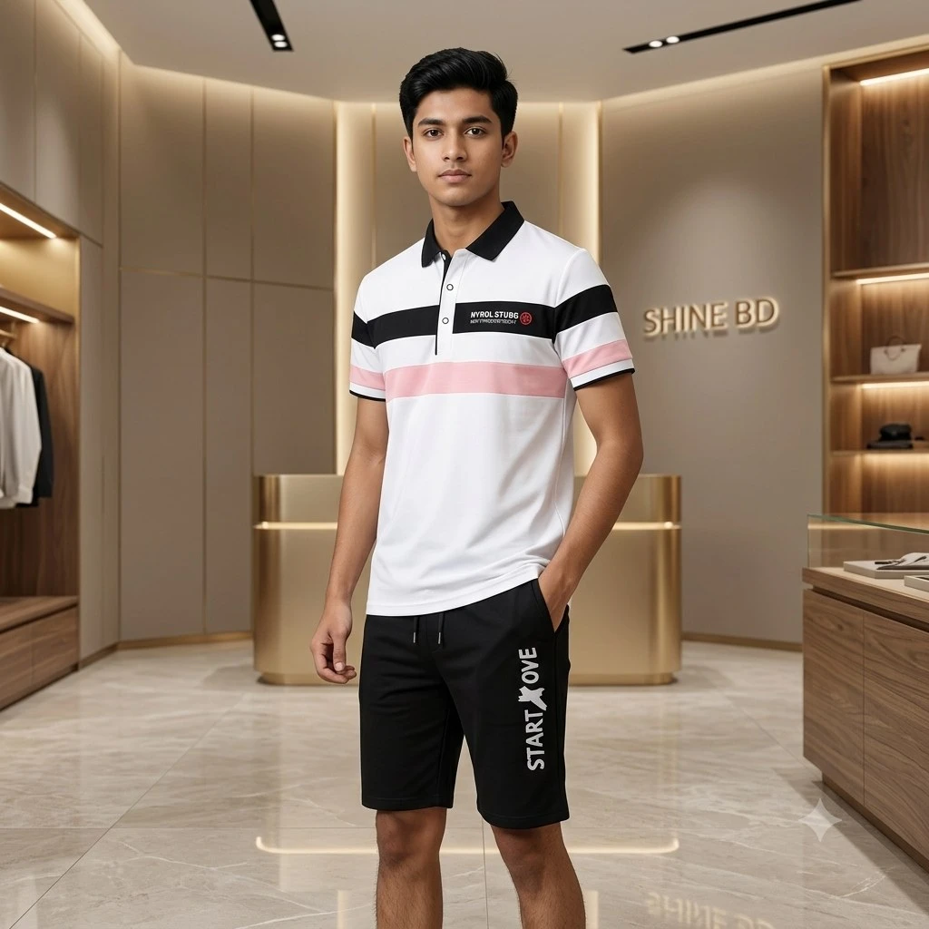 Polo Shirt and Half Pant Combo