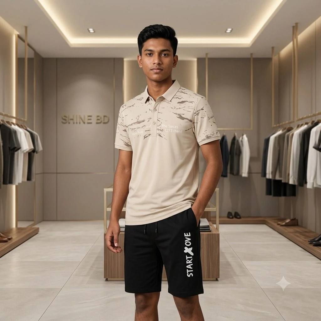 Polo Shirt and Half Pant Combo