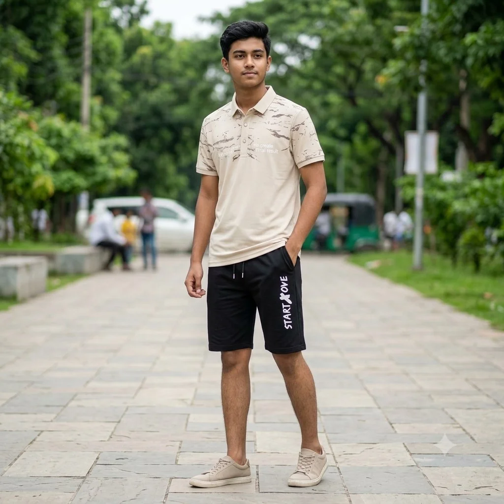 Polo Shirt and Half Pant Combo