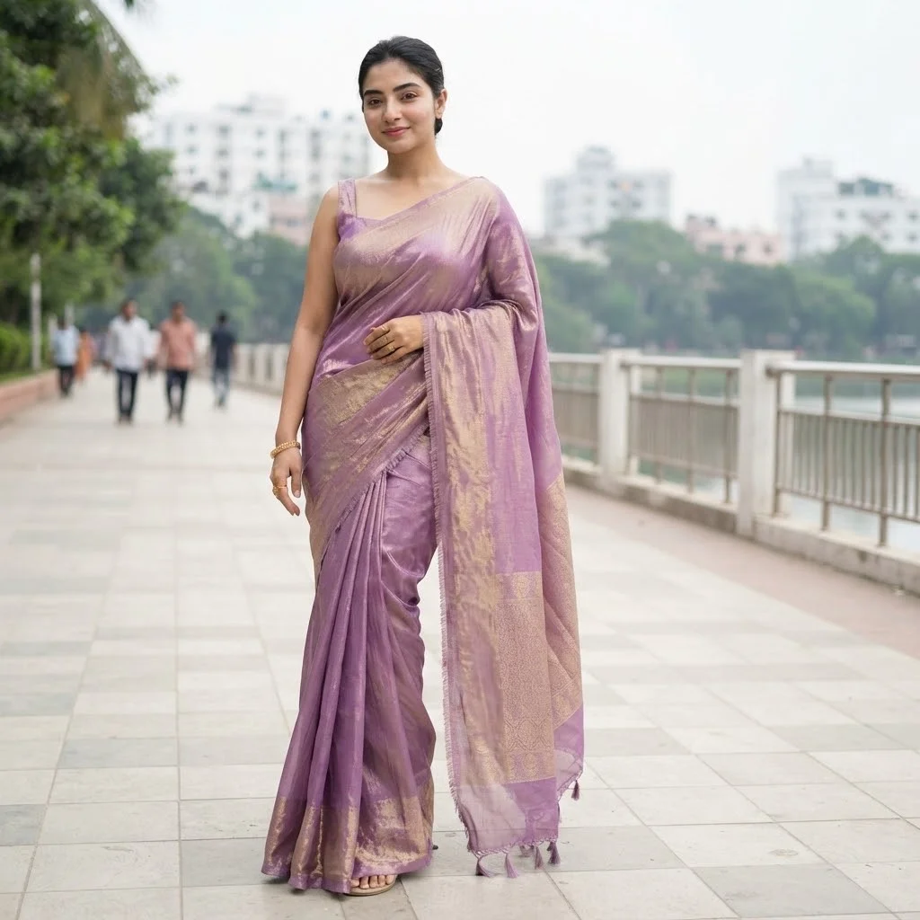 Indian Fendi/simar Silk Saree