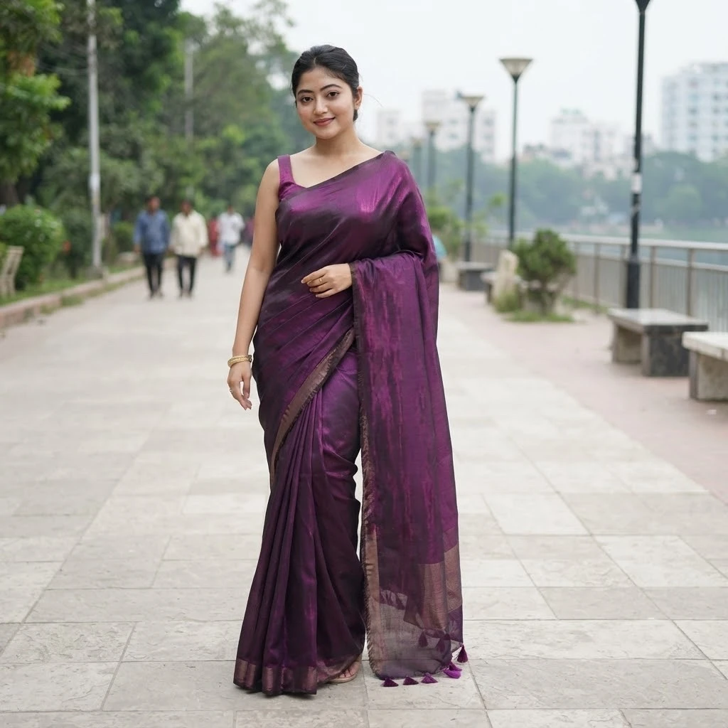 Indian Fendi/simar Silk Saree