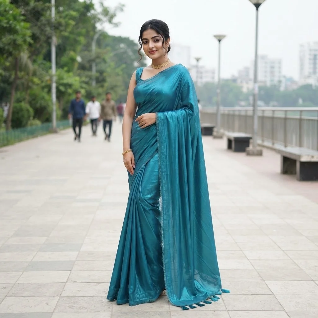 Indian Fendi/simar Silk Saree