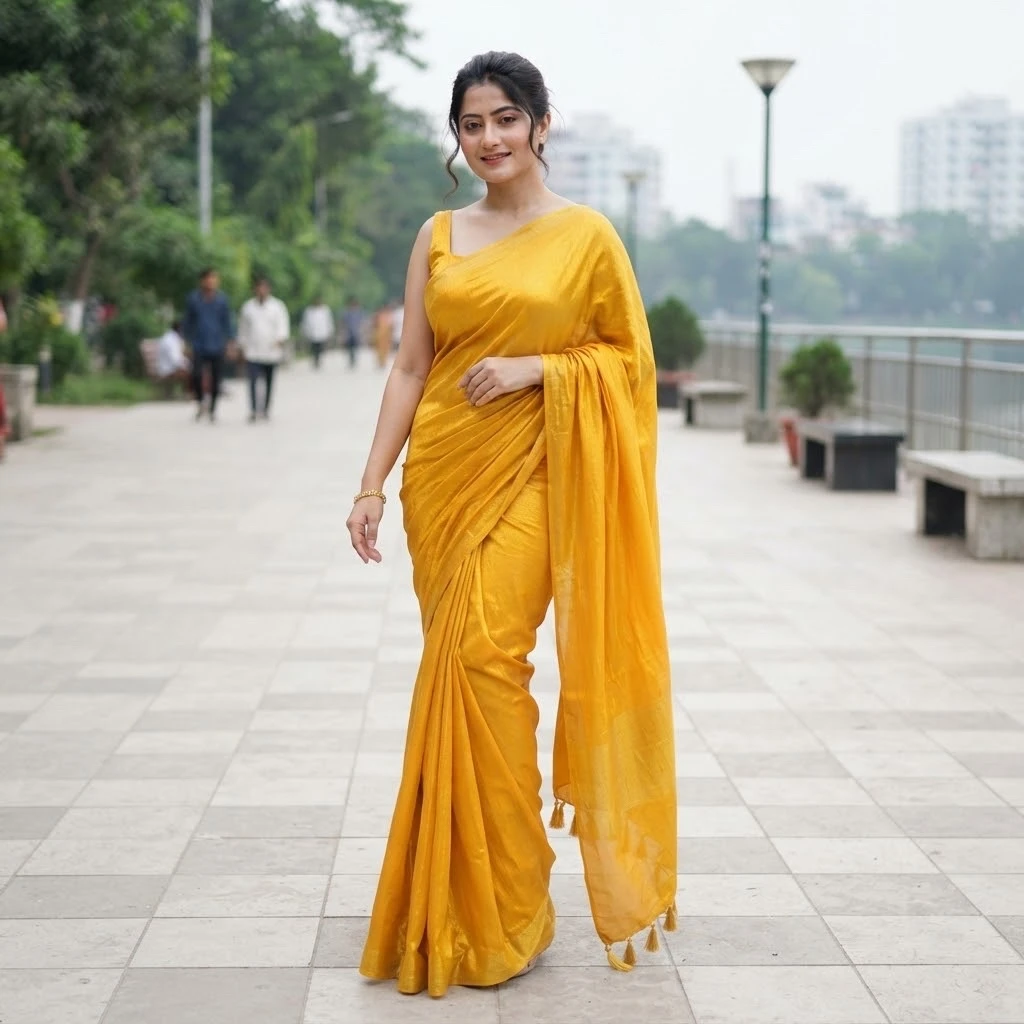 Indian Fendi/simar Silk Saree