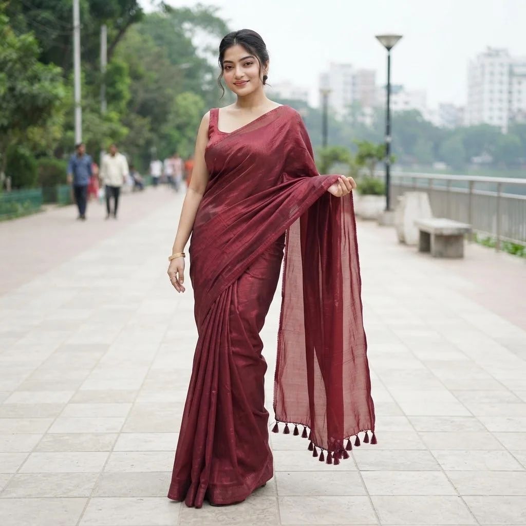 Indian Fendi/simar Silk Saree