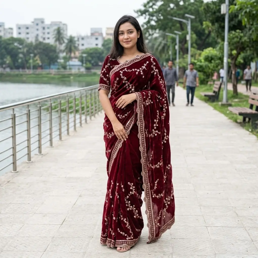 Indian Fendi Silk Saree Collection