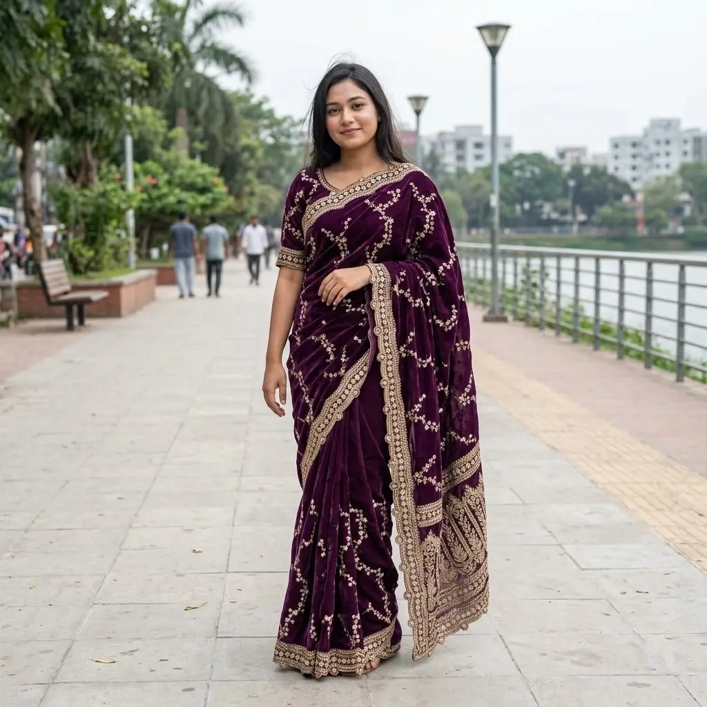 Indian Fendi Silk Saree Collection