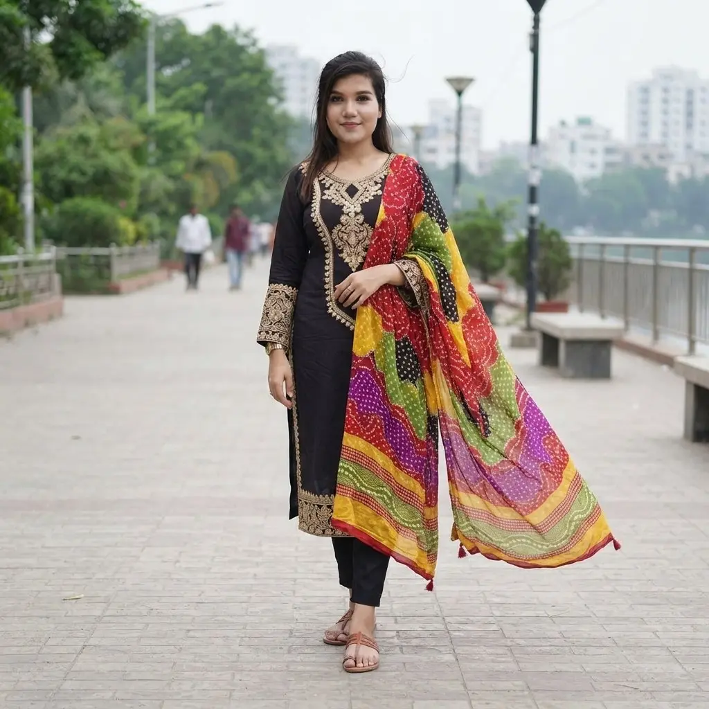 Embroidery Three Piece