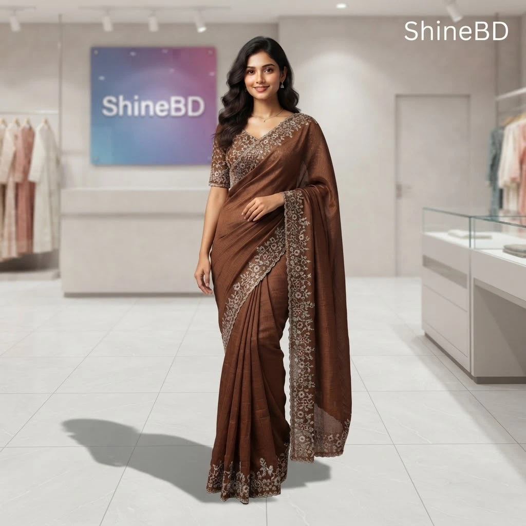 Indian Georgette Sharee with Blouse Piece