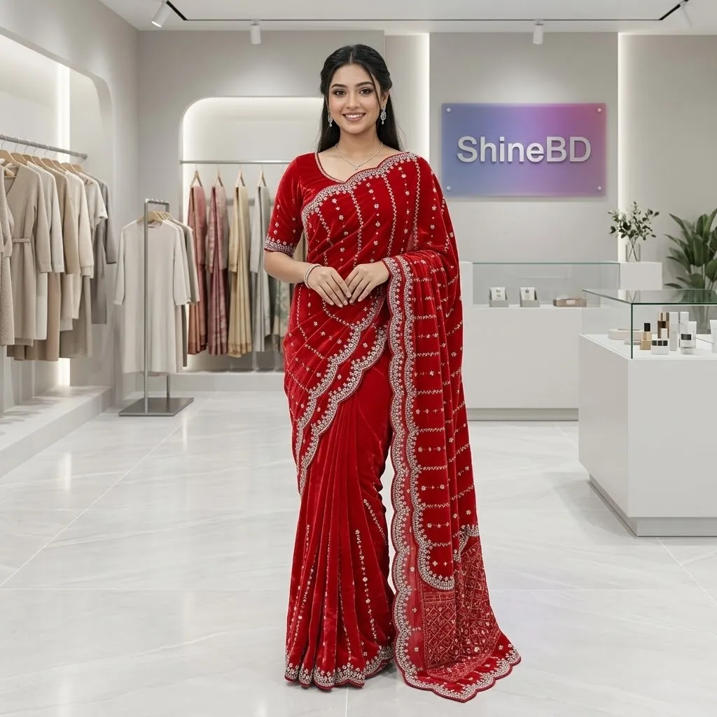 Indian Georgette Sharee with Blouse Piece