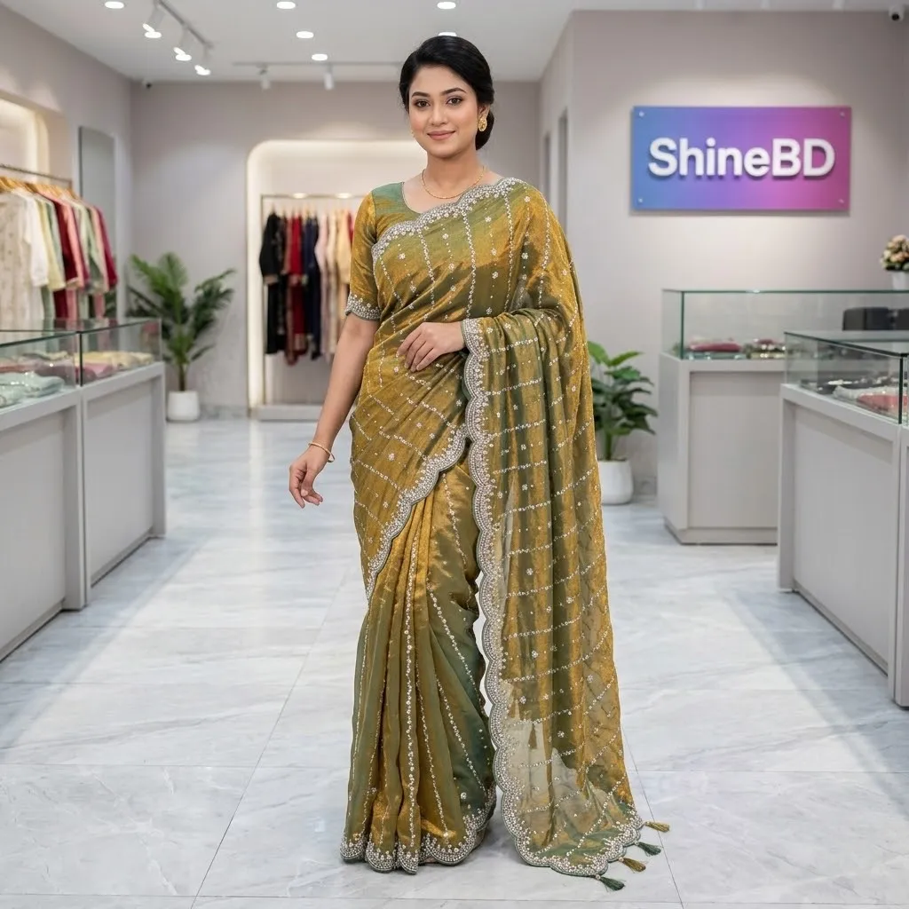 Indian Georgette Sharee with Blouse Piece