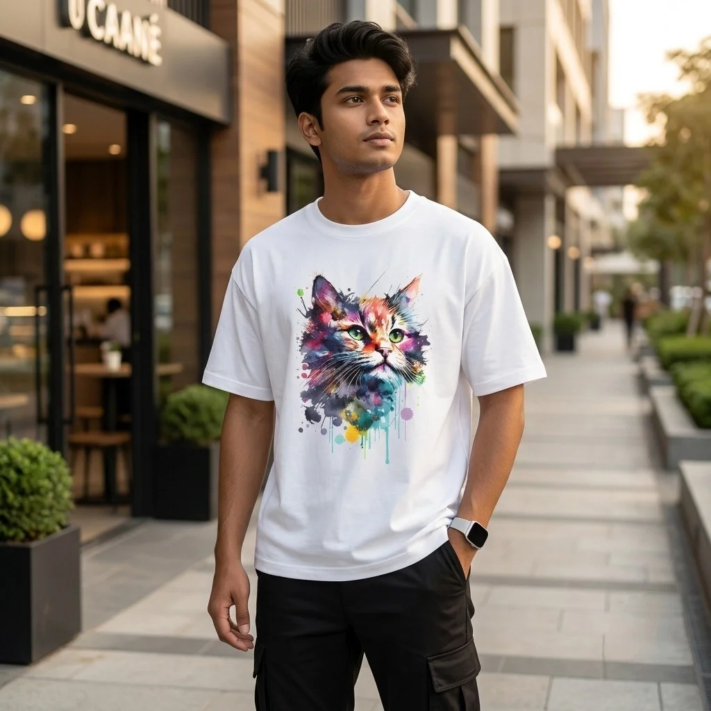 Stylish Drop Shoulder T-Shirt
