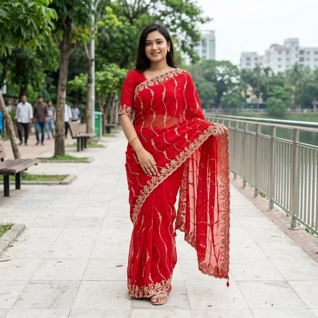 Indian Fendi Silk Saree Collection