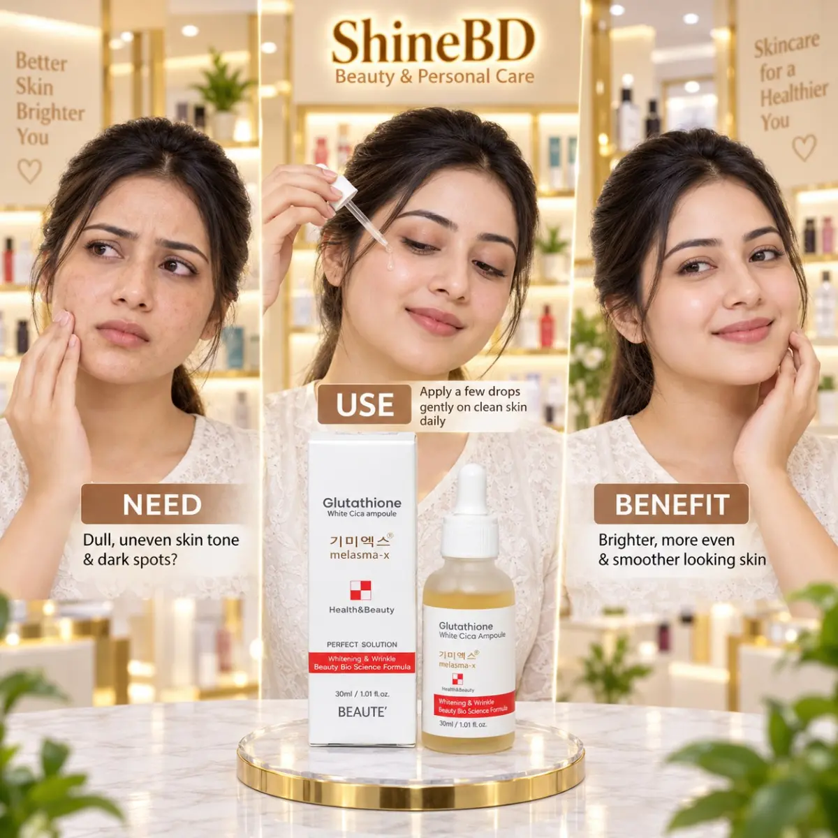Beaute Melasma-X Glutathione White Cica Ampoule