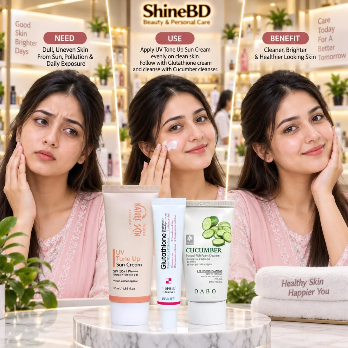 Fresh Tone-Up Radiance Combo