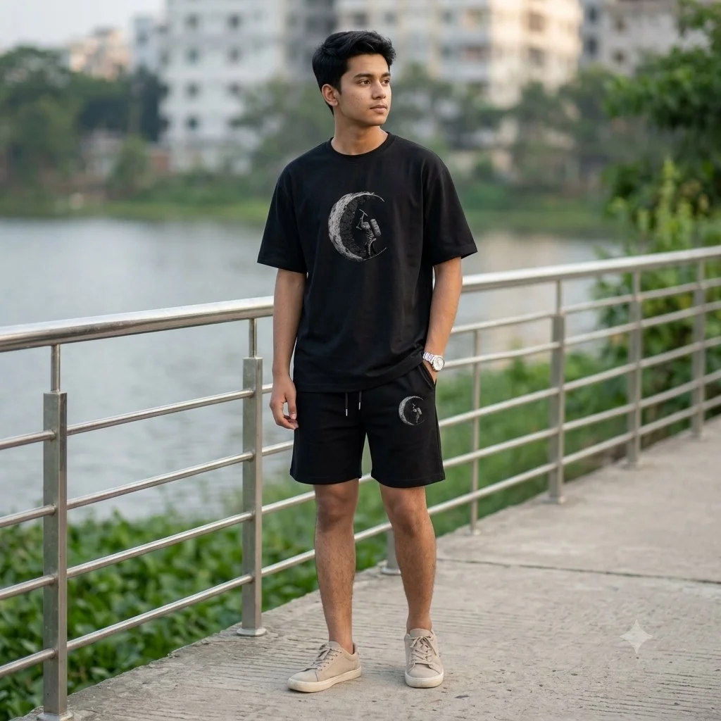 Premium Drop Shoulder T-Shirt & Pant Combo