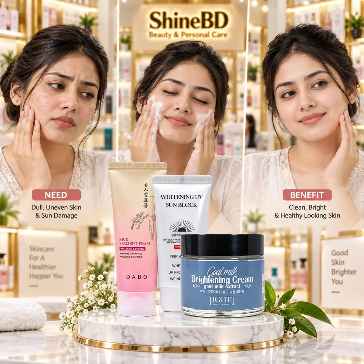 Whitening Care & Sun Protection Combo