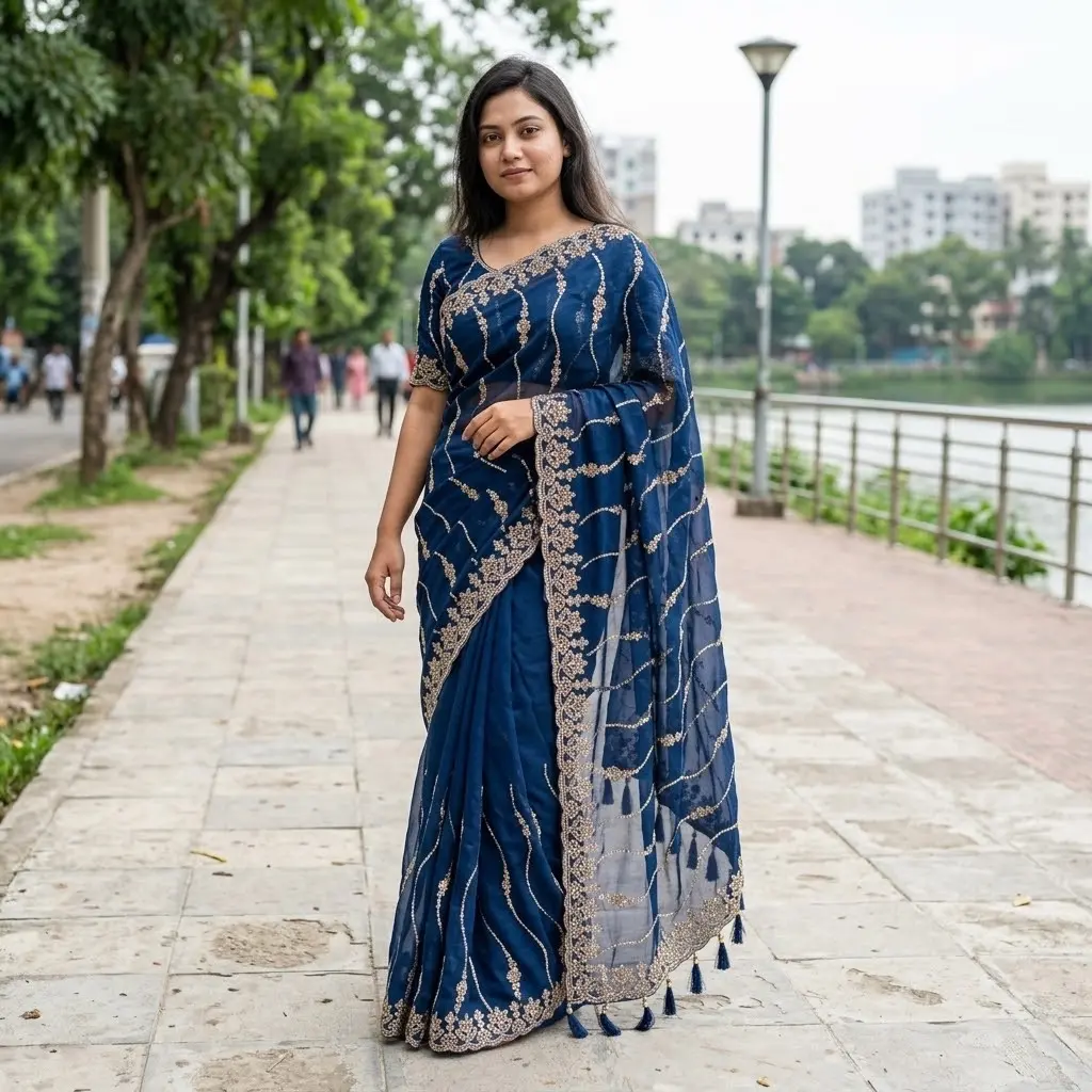 Indian Fendi Silk Saree Collection
