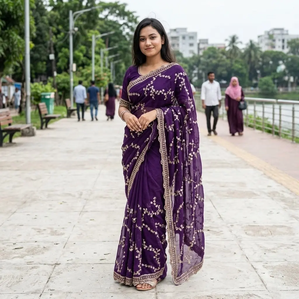 Indian Fendi Silk Saree Collection