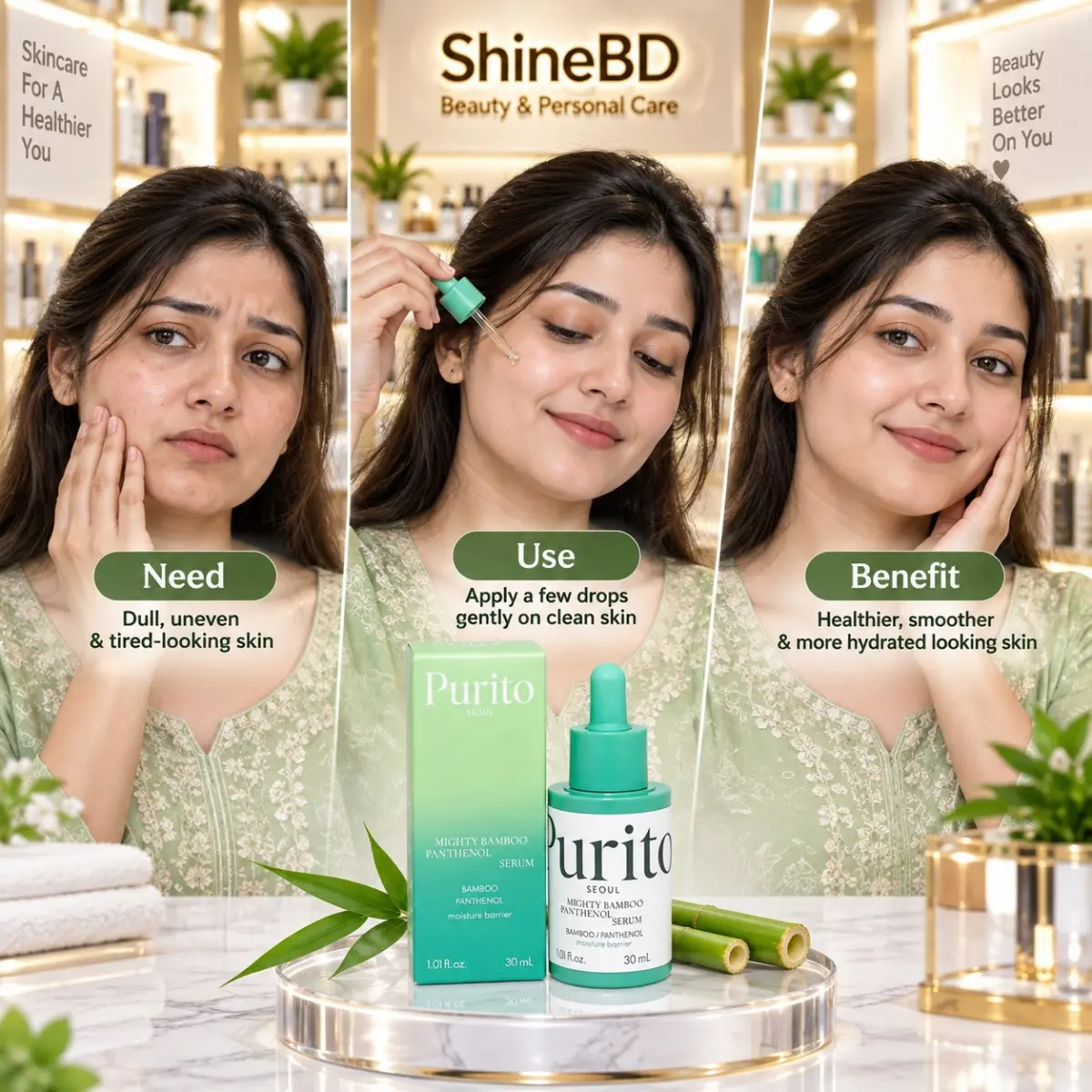 Purito Mighty Bamboo Panthenol Serum