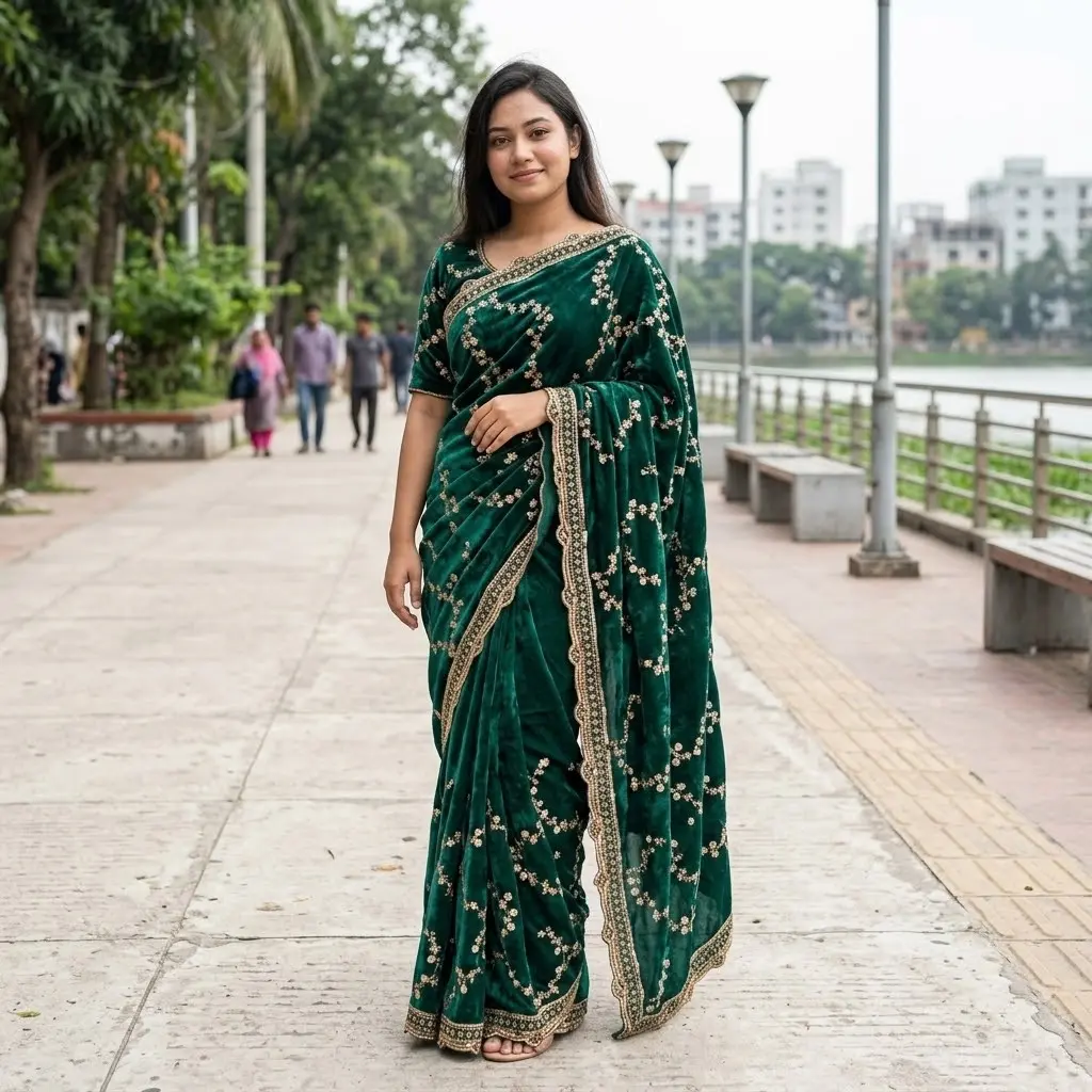 Indian Fendi Silk Saree Collection