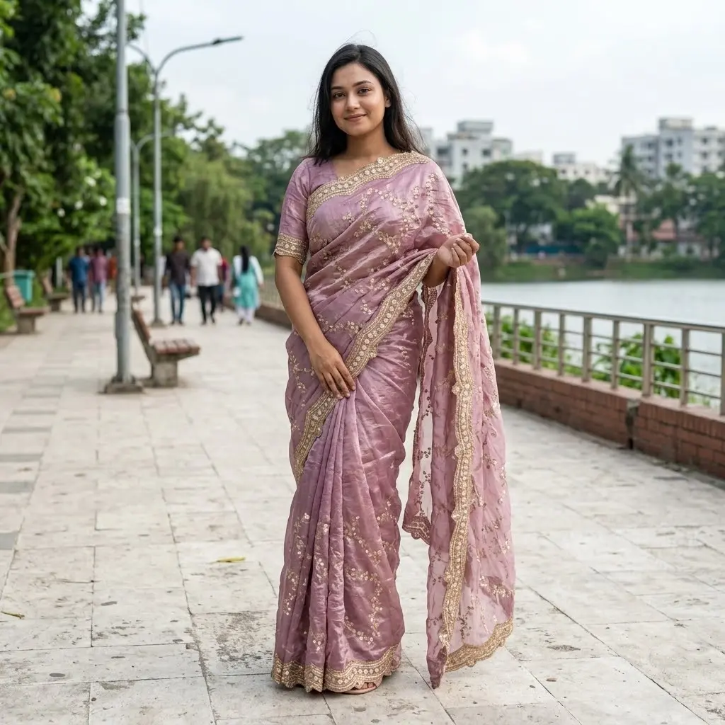 Indian Fendi Silk Saree Collection