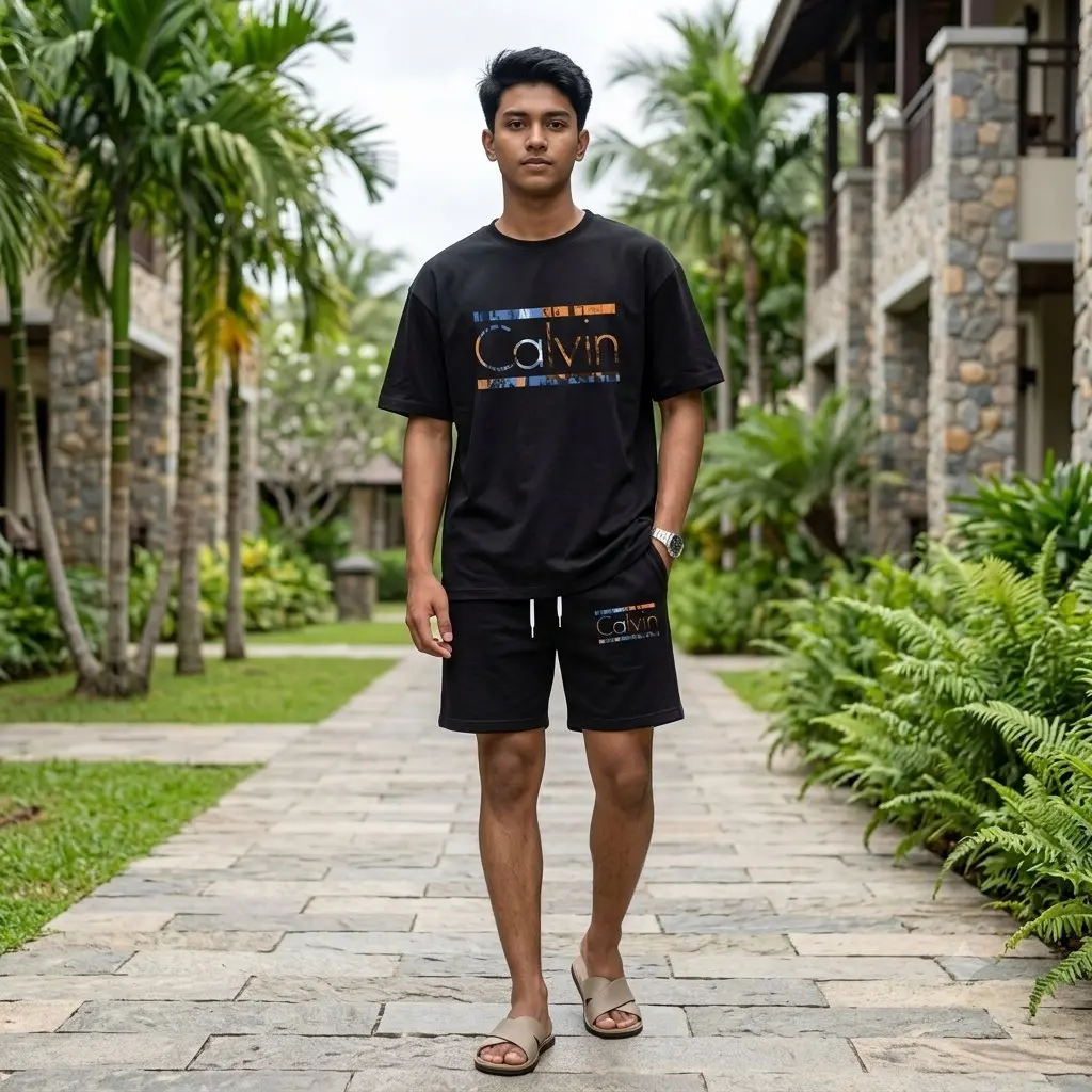 Premium Drop Shoulder T-Shirt & Pant Combo