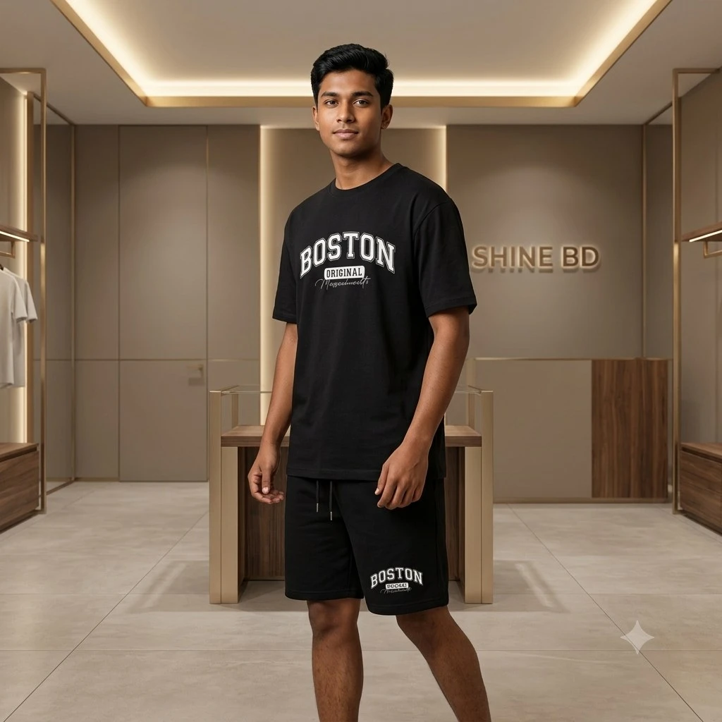 Premium Drop Shoulder T-Shirt & Pant Combo