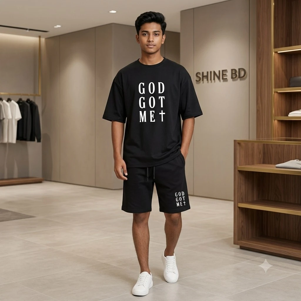 Premium Drop Shoulder T-Shirt & Pant Combo