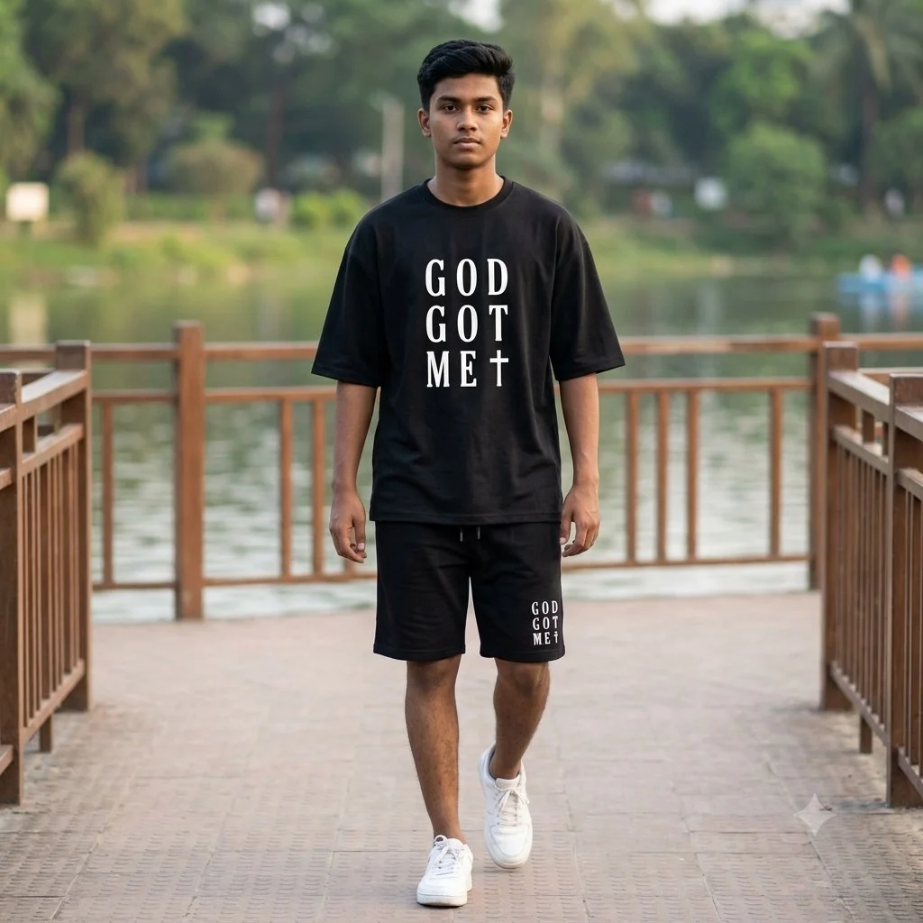 Premium Drop Shoulder T-Shirt & Pant Combo