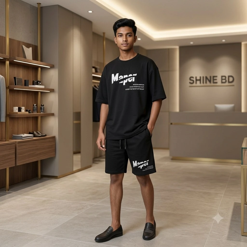 Premium Drop Shoulder T-Shirt & Pant Combo