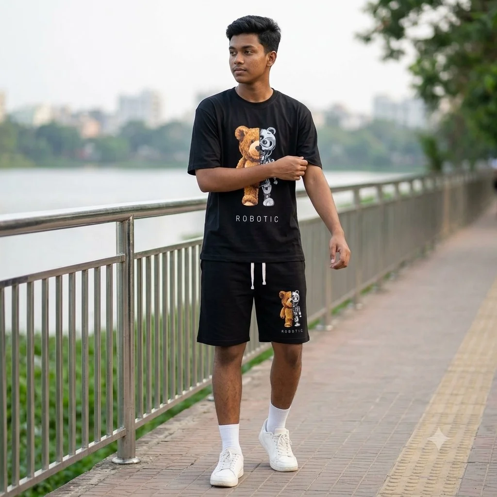 Premium Drop Shoulder T-Shirt & Pant Combo