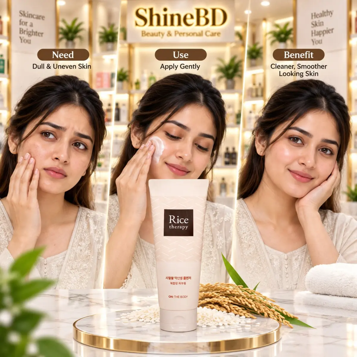 On the body Rice Therapy Artemisia pH Balance Cleanser