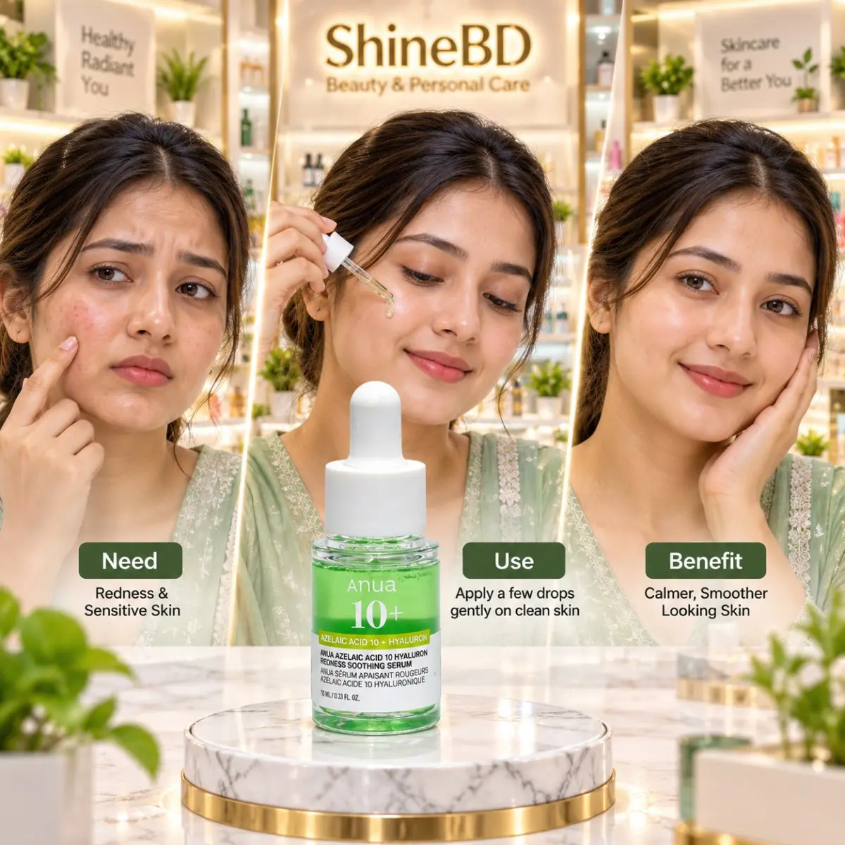 Anua Azelaic Acid 10 Hyaluron Redness Soothing Serum