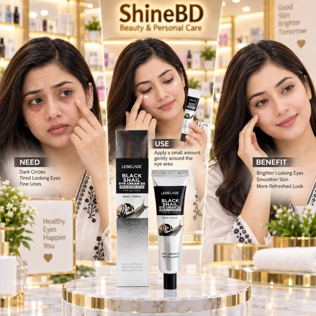 Lebelage Black Snail Eye Cream EX