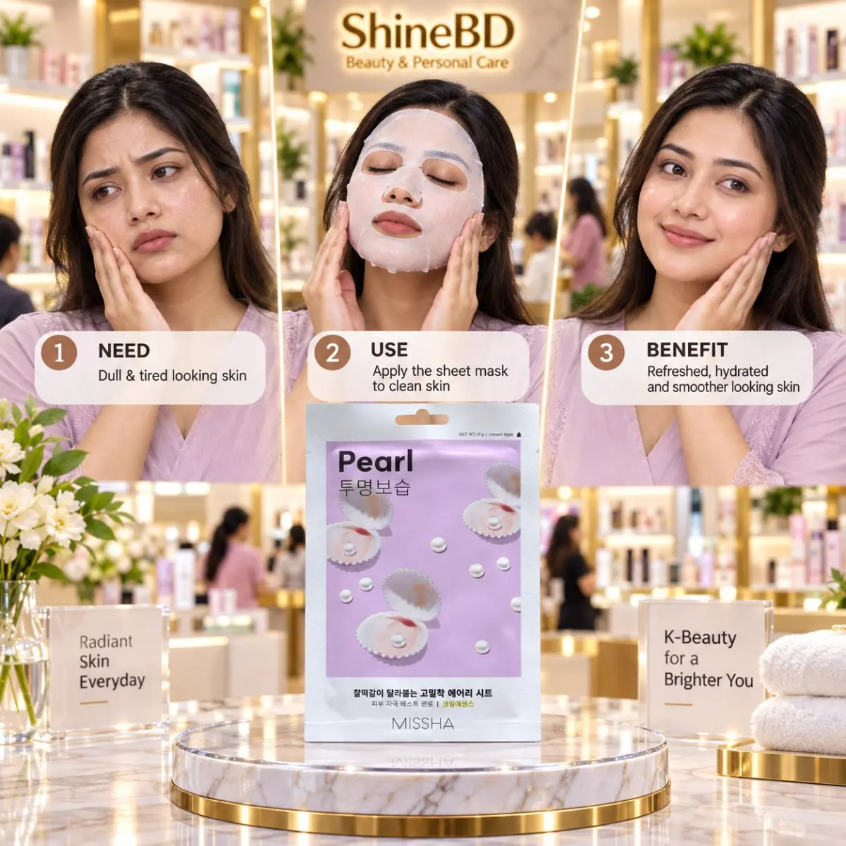 Missha Airy Fit Sheet Mask - PEARL