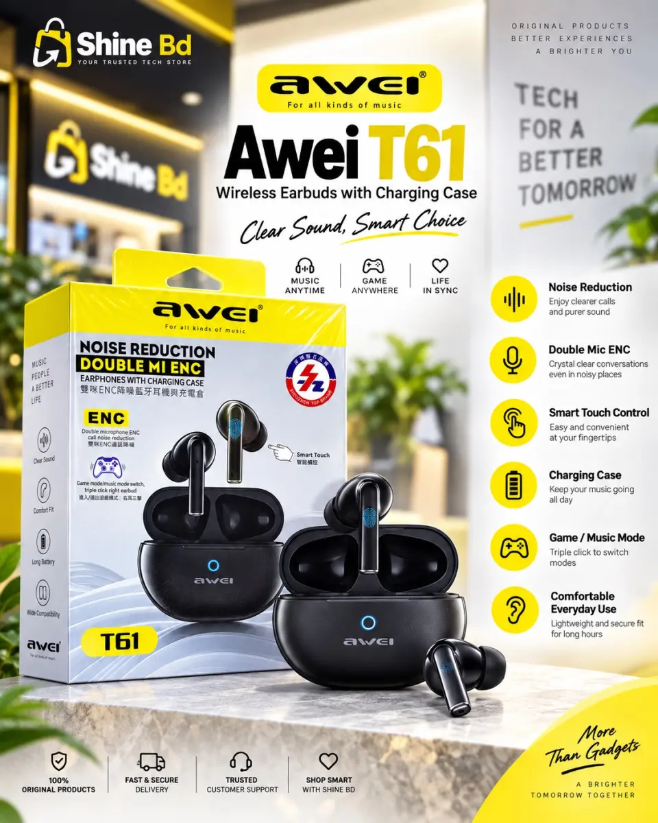 Awei T61 ENC TWS Earbuds