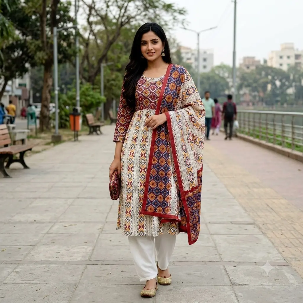 Three Piece  Cotton febrics