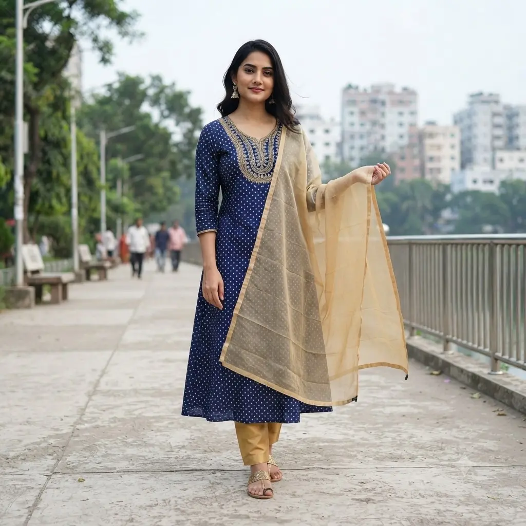 Three Piece  Cotton febrics