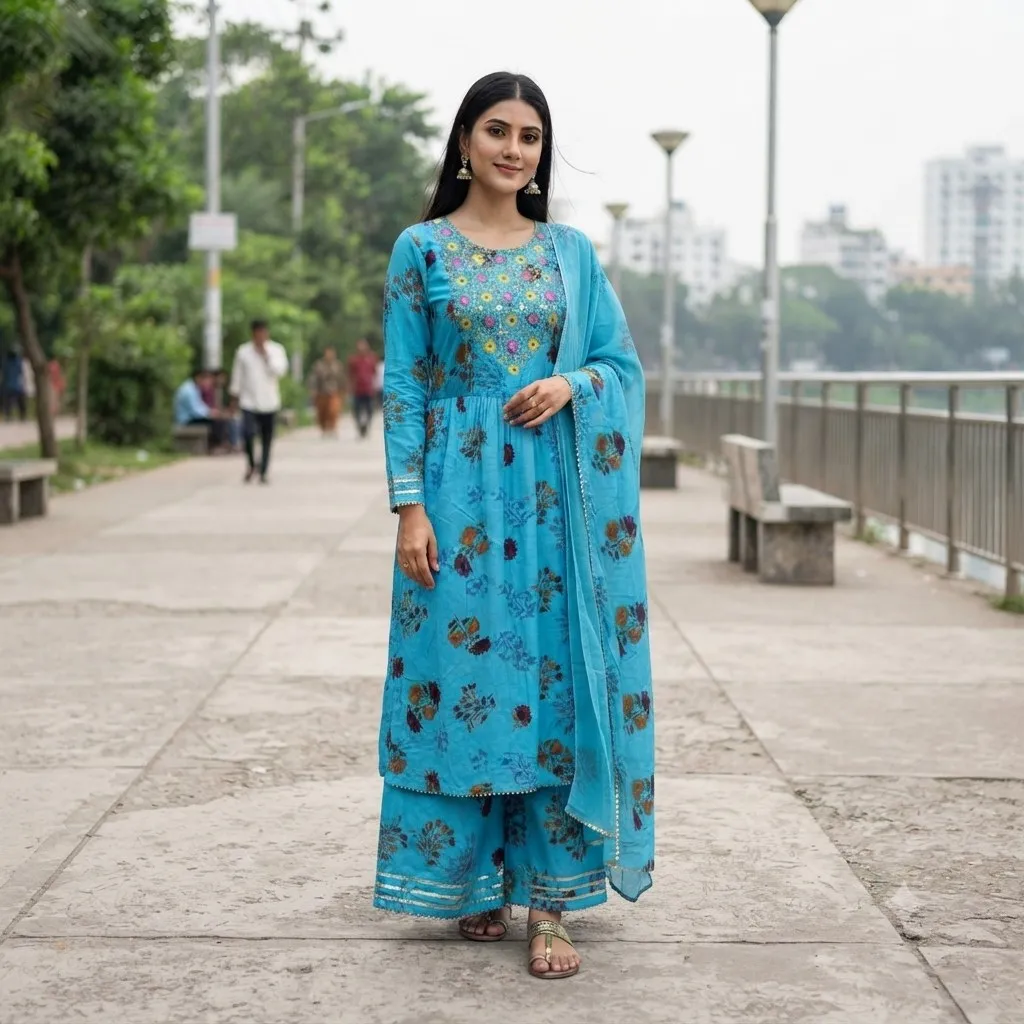 Three Piece  Cotton febrics