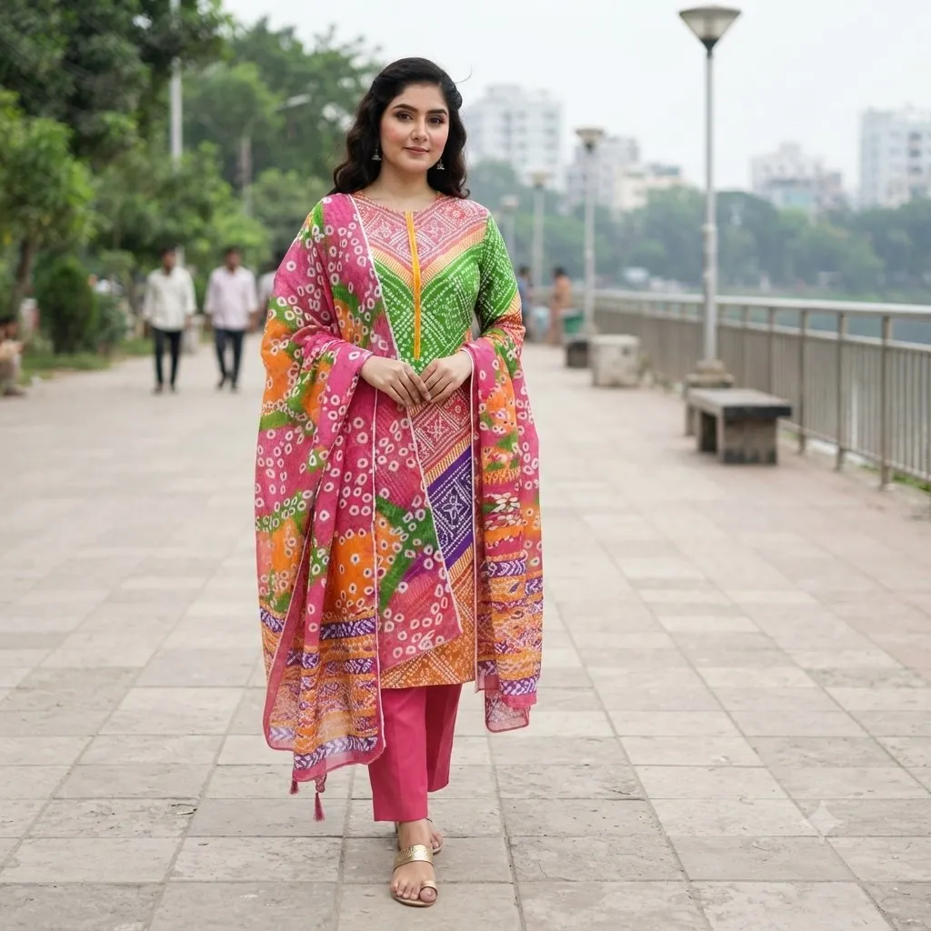 Three Piece  Cotton febrics
