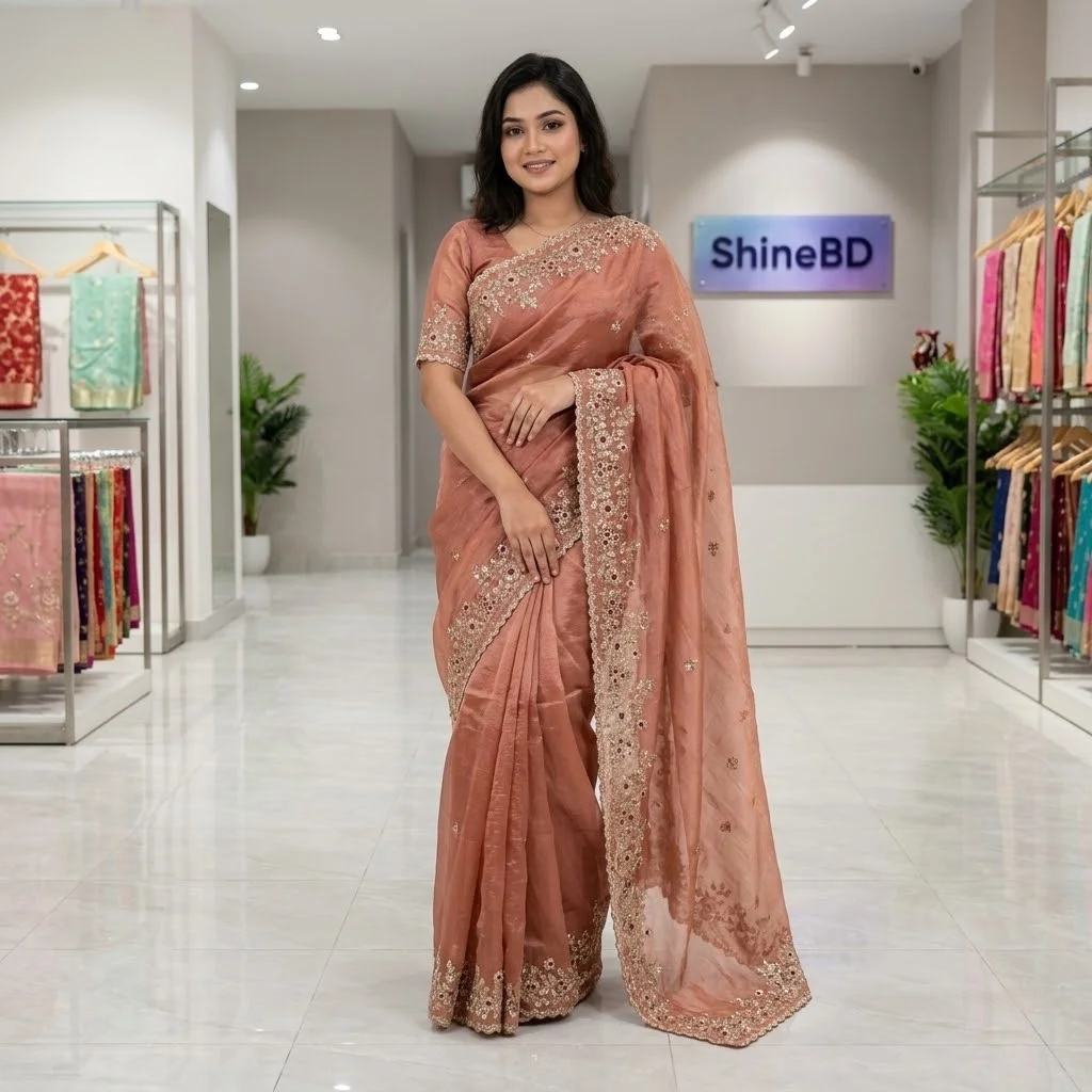 Indian Georgette Sharee with Blouse Piece