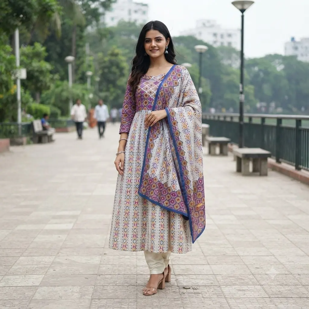 Three Piece  Cotton febrics